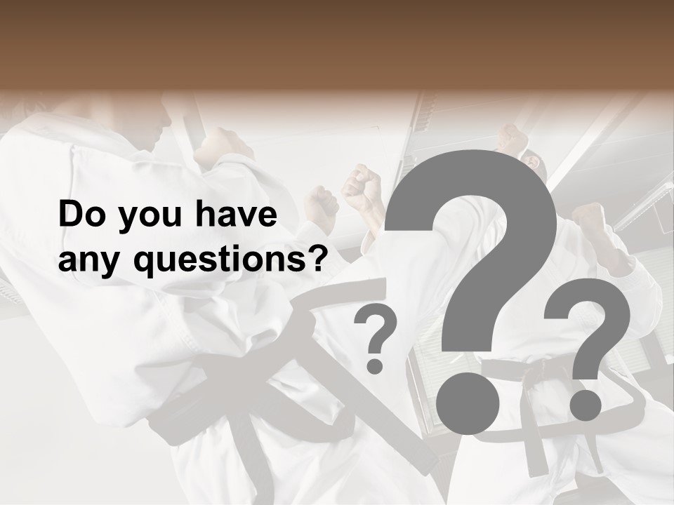 Exercise Foot Karate PowerPoint Template