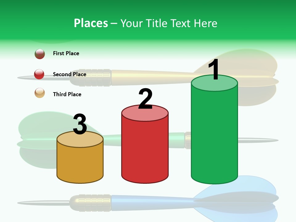 Challenge White Center PowerPoint Template
