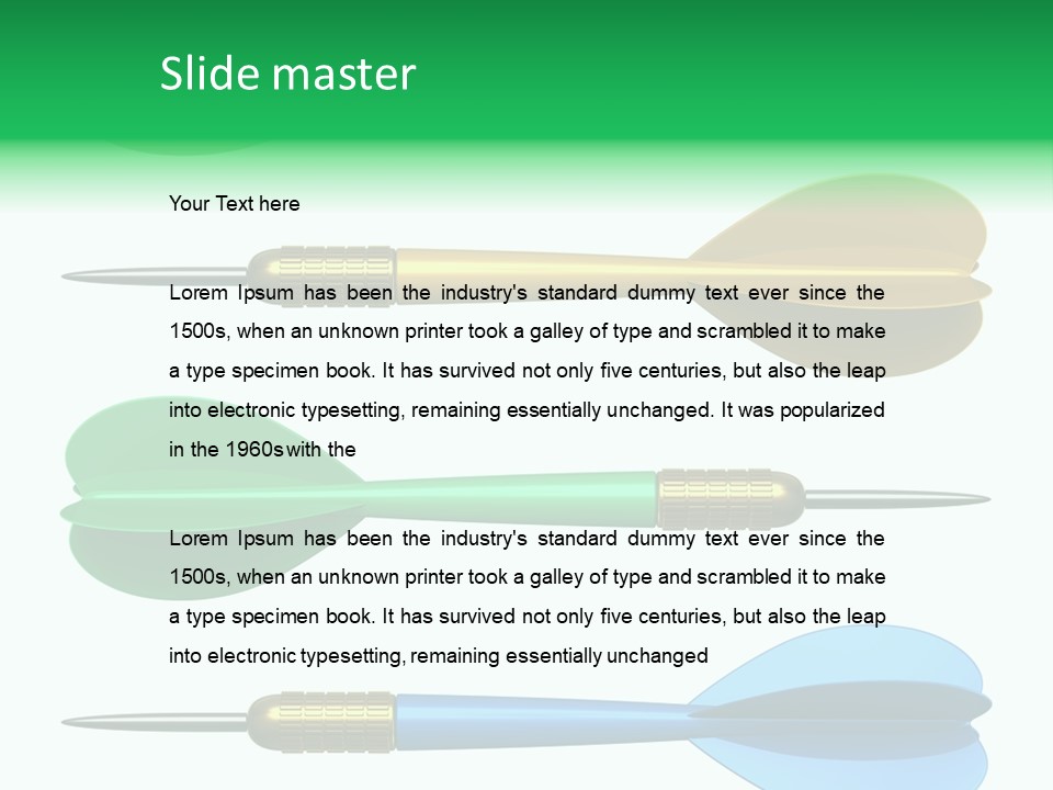 Challenge White Center PowerPoint Template