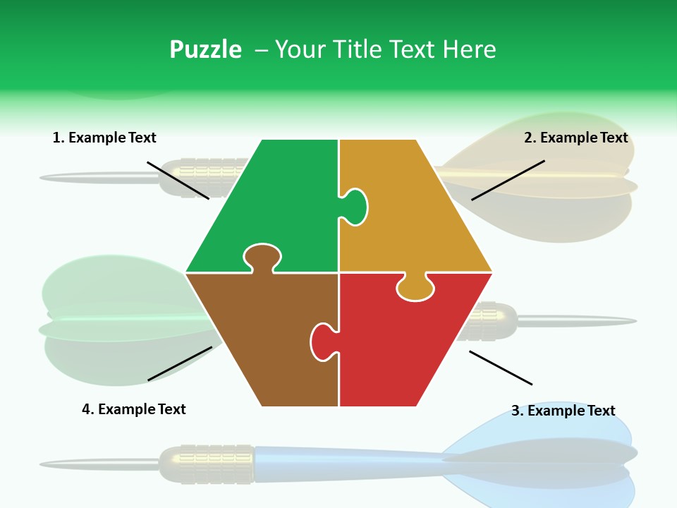 Challenge White Center PowerPoint Template