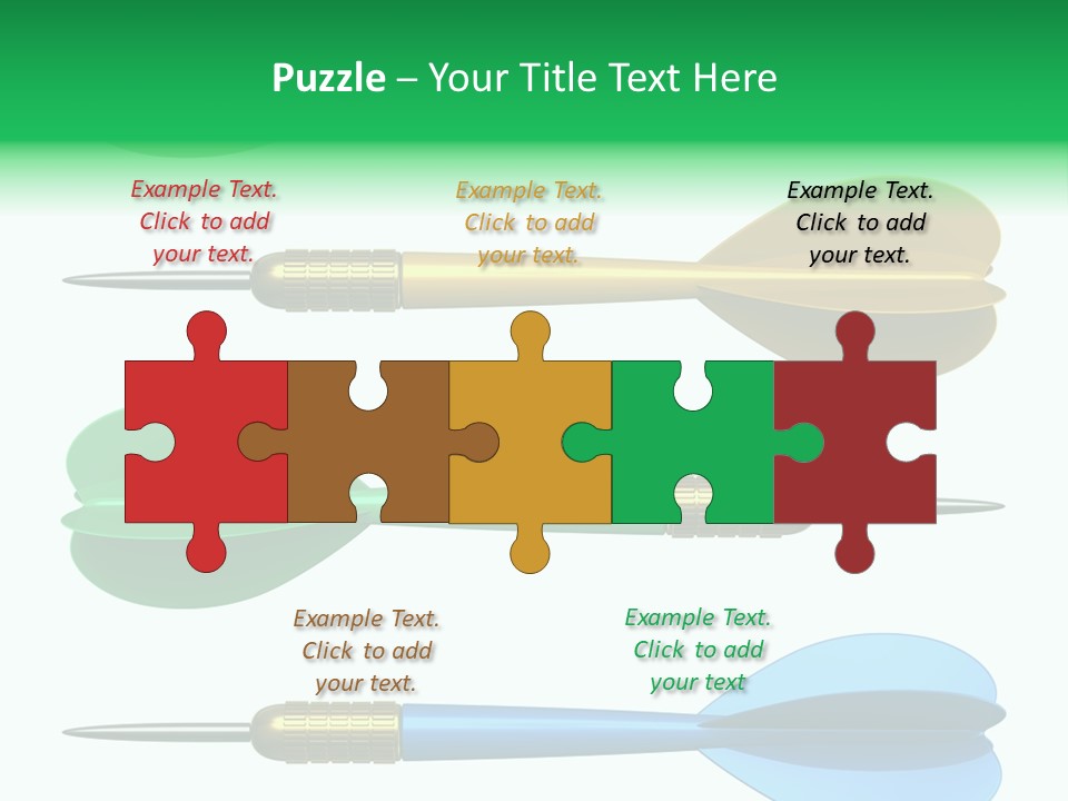 Challenge White Center PowerPoint Template