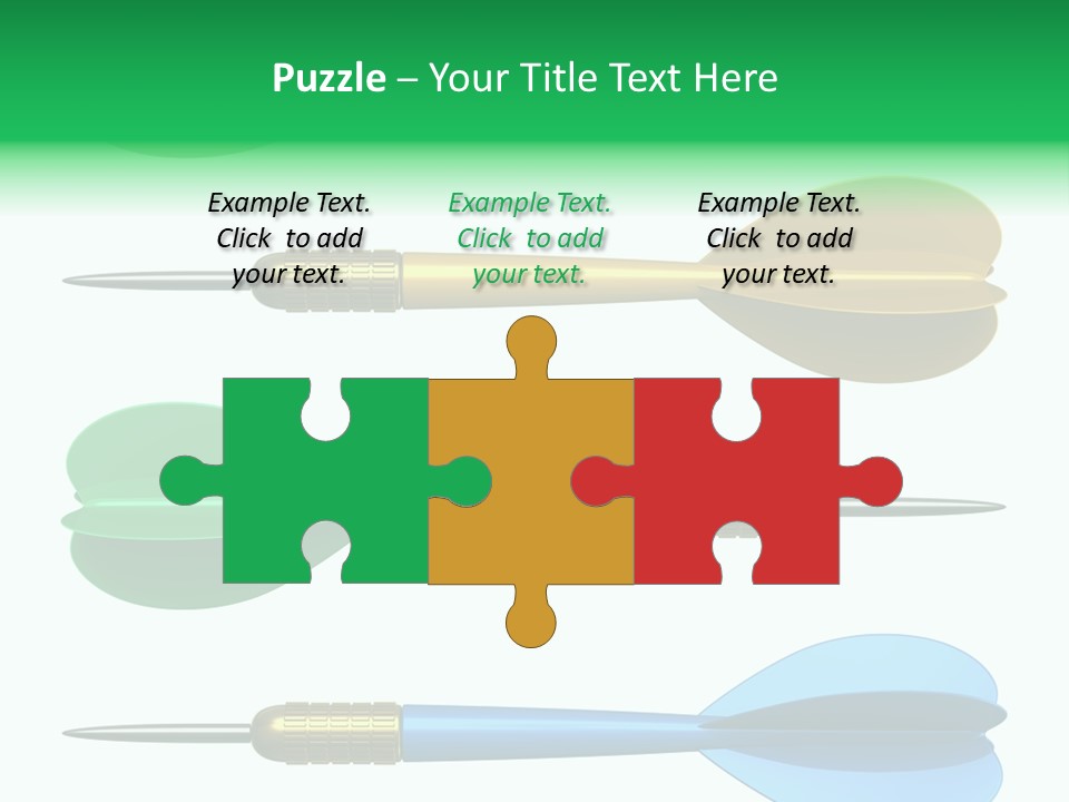 Challenge White Center PowerPoint Template