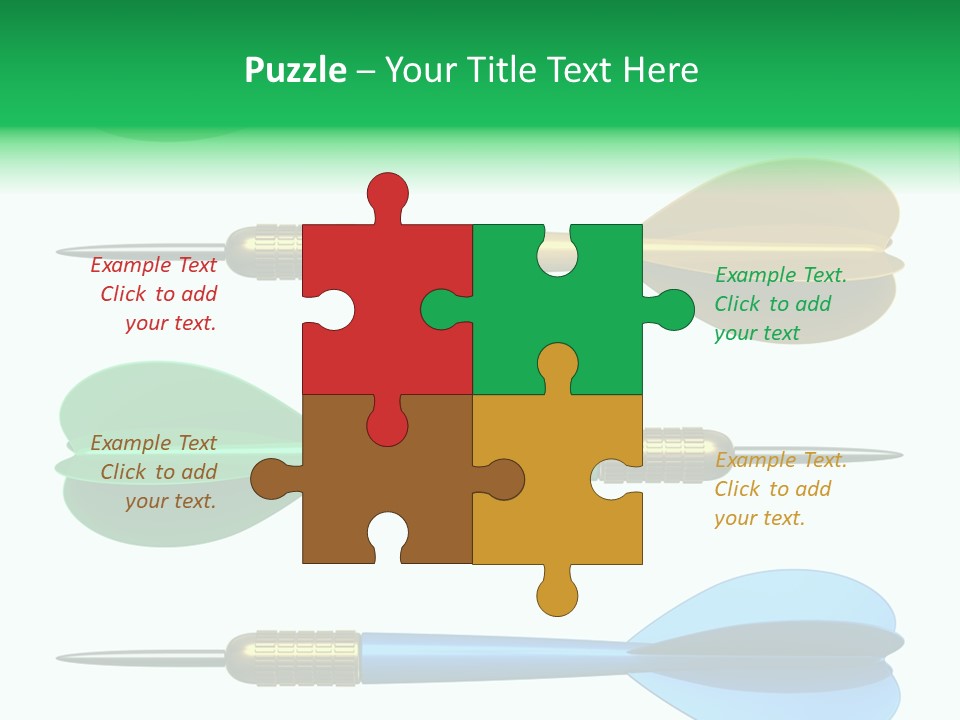 Challenge White Center PowerPoint Template