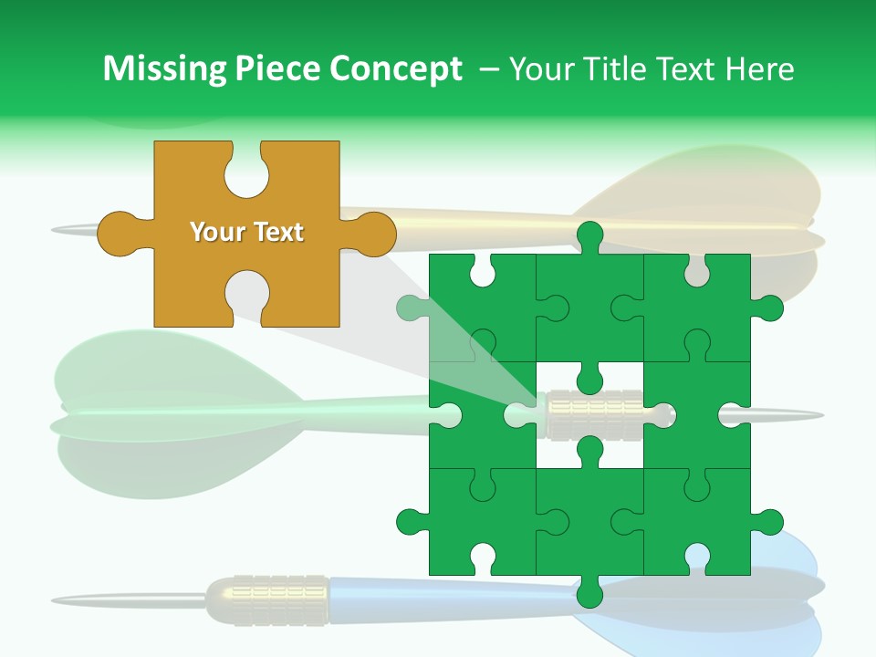 Challenge White Center PowerPoint Template