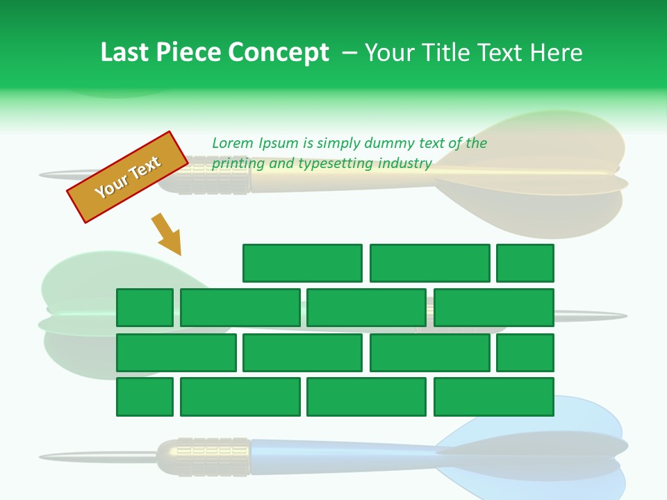 Challenge White Center PowerPoint Template