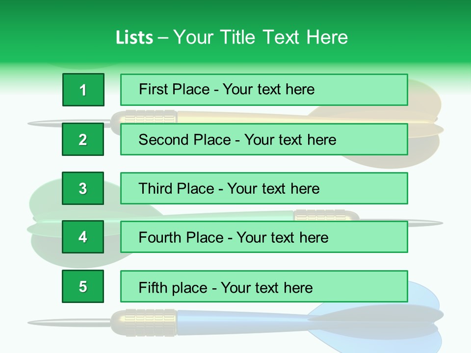 Challenge White Center PowerPoint Template