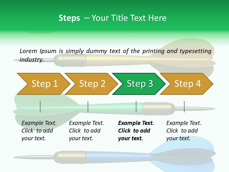 Challenge White Center PowerPoint Template
