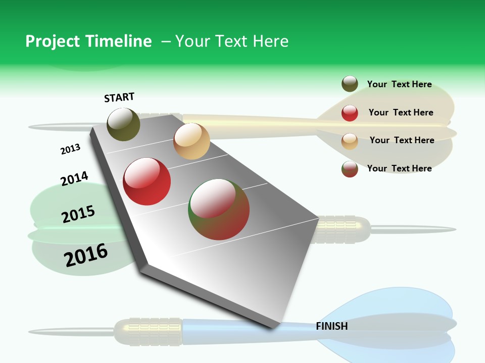 Challenge White Center PowerPoint Template