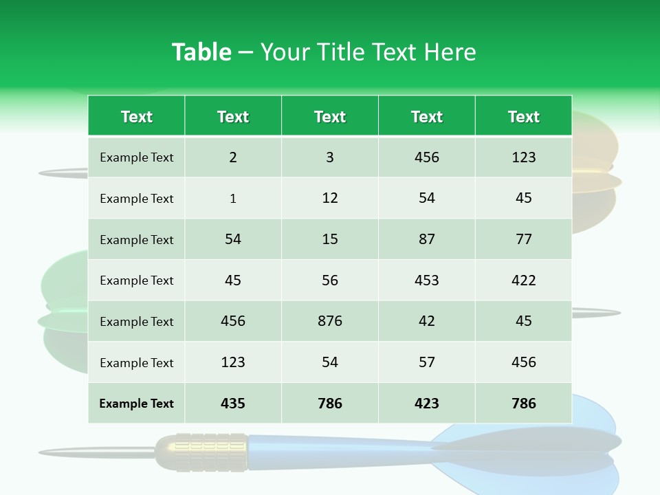 Challenge White Center PowerPoint Template