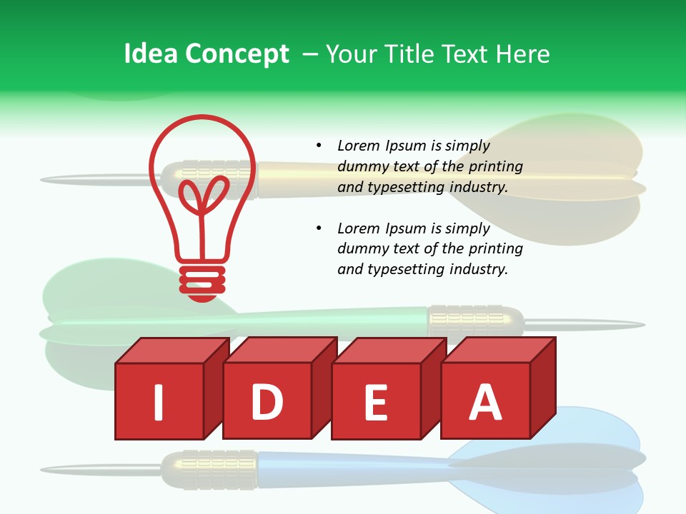 Challenge White Center PowerPoint Template