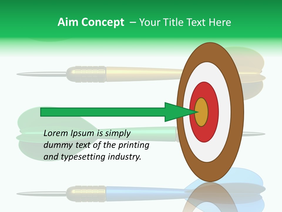 Challenge White Center PowerPoint Template
