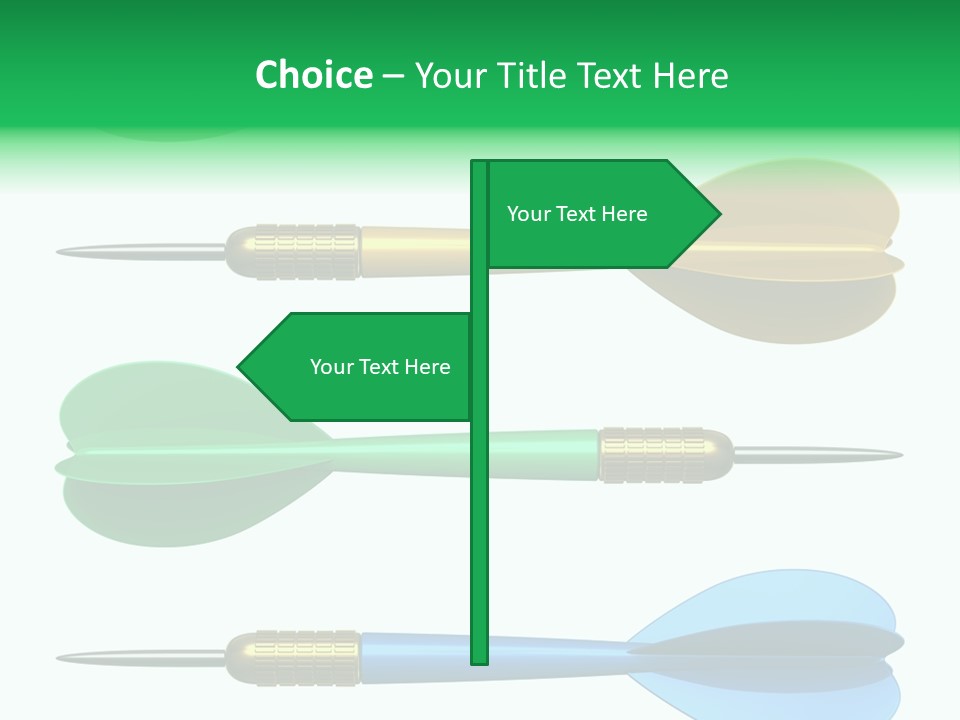 Challenge White Center PowerPoint Template