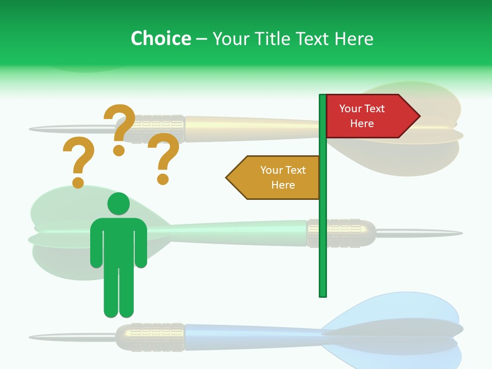 Challenge White Center PowerPoint Template