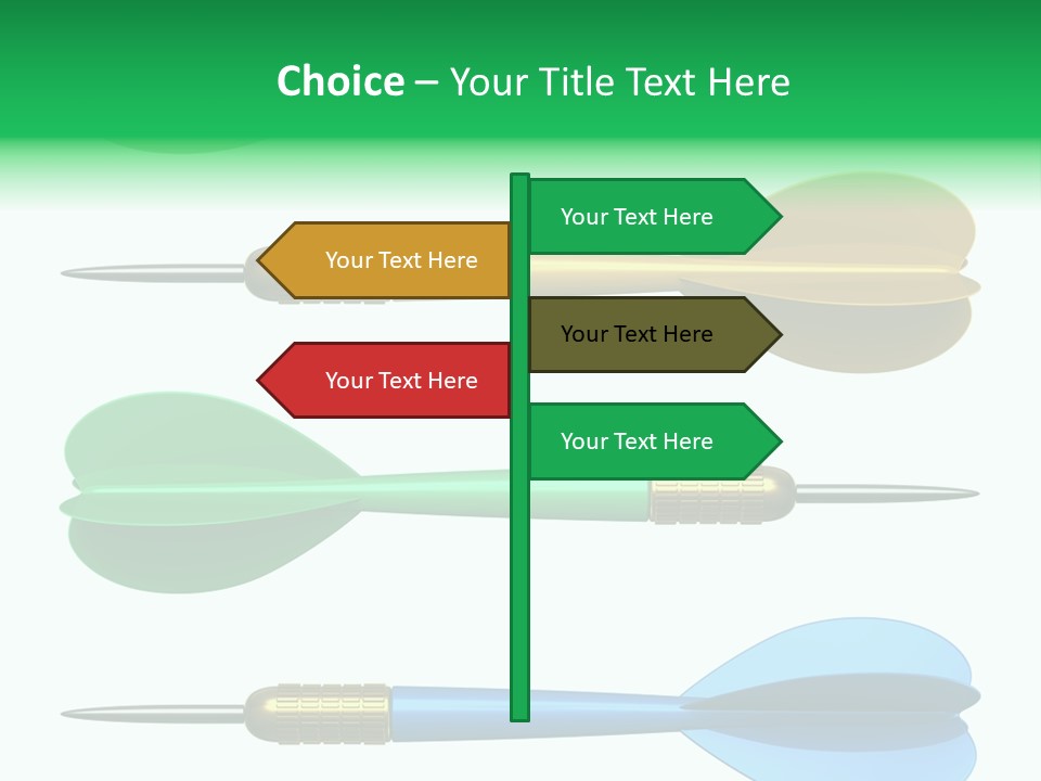 Challenge White Center PowerPoint Template