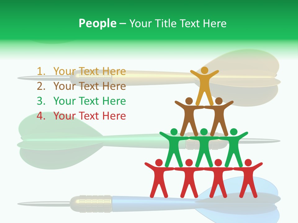 Challenge White Center PowerPoint Template