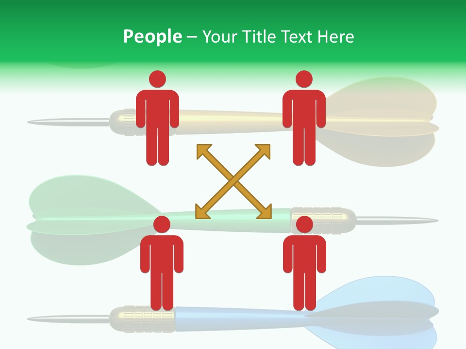 Challenge White Center PowerPoint Template