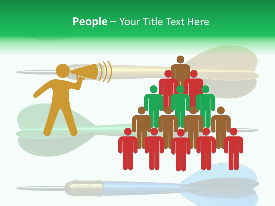 Challenge White Center PowerPoint Template