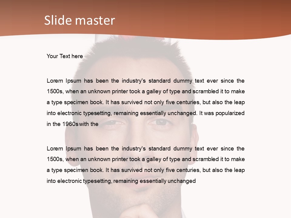 Give Shirt Red PowerPoint Template