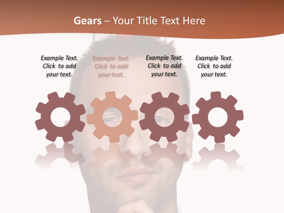 Give Shirt Red PowerPoint Template