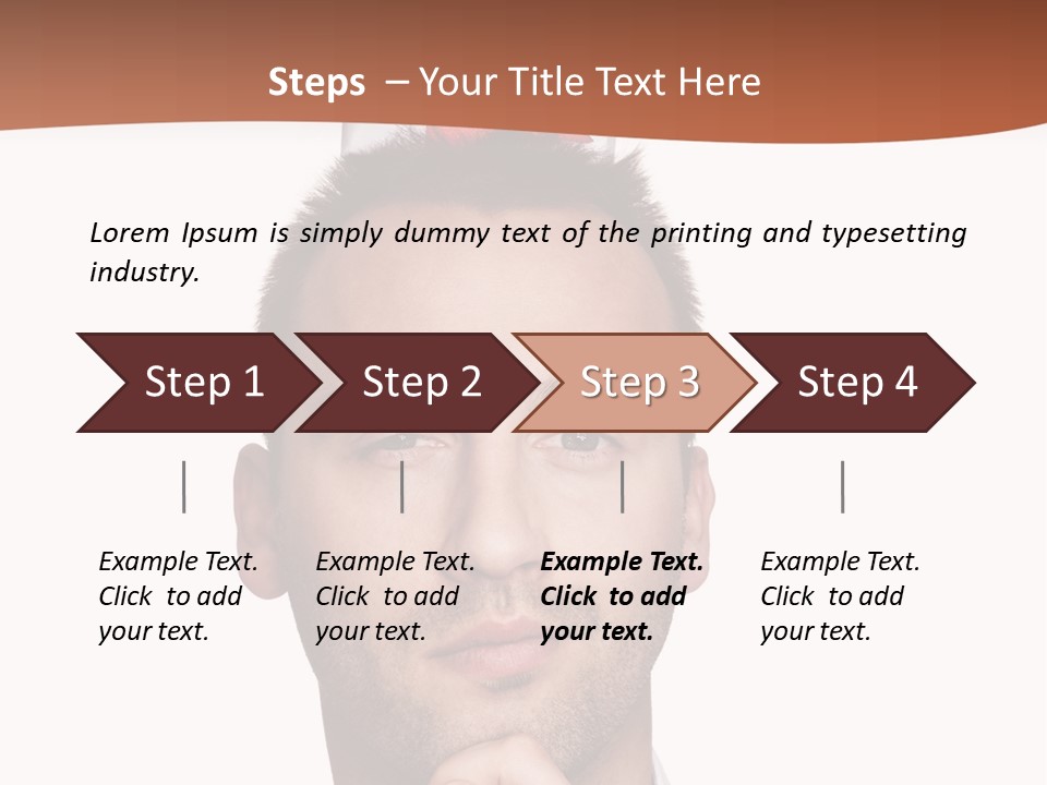 Give Shirt Red PowerPoint Template