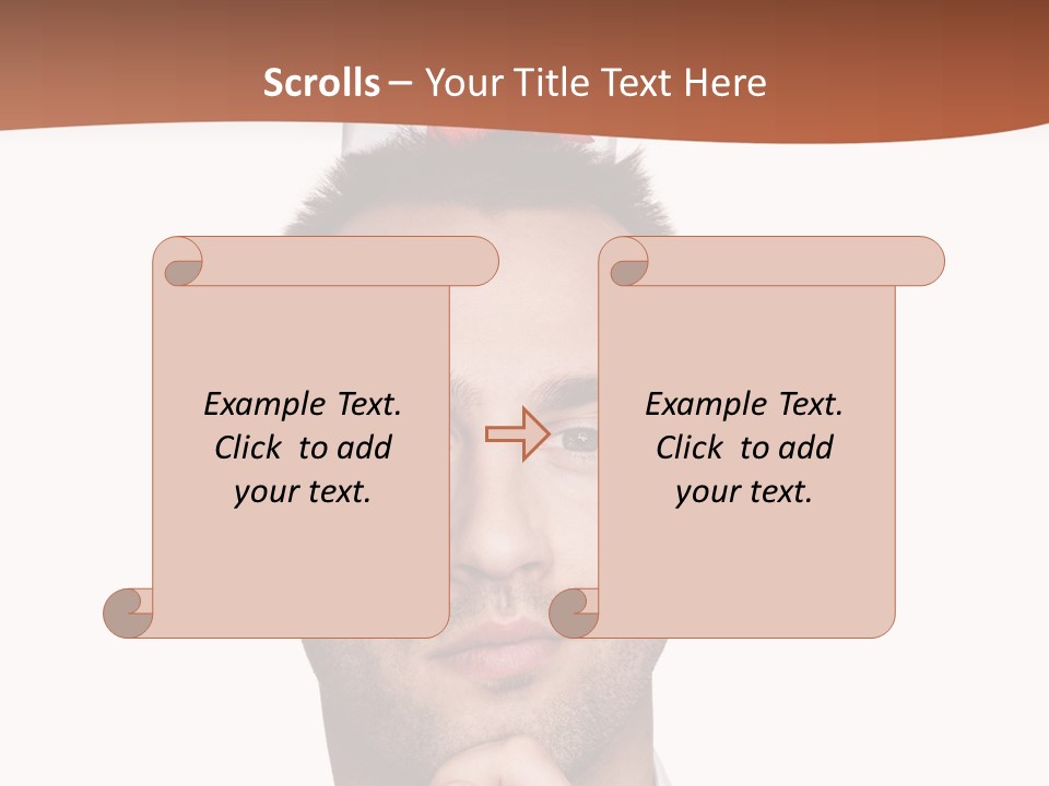Give Shirt Red PowerPoint Template
