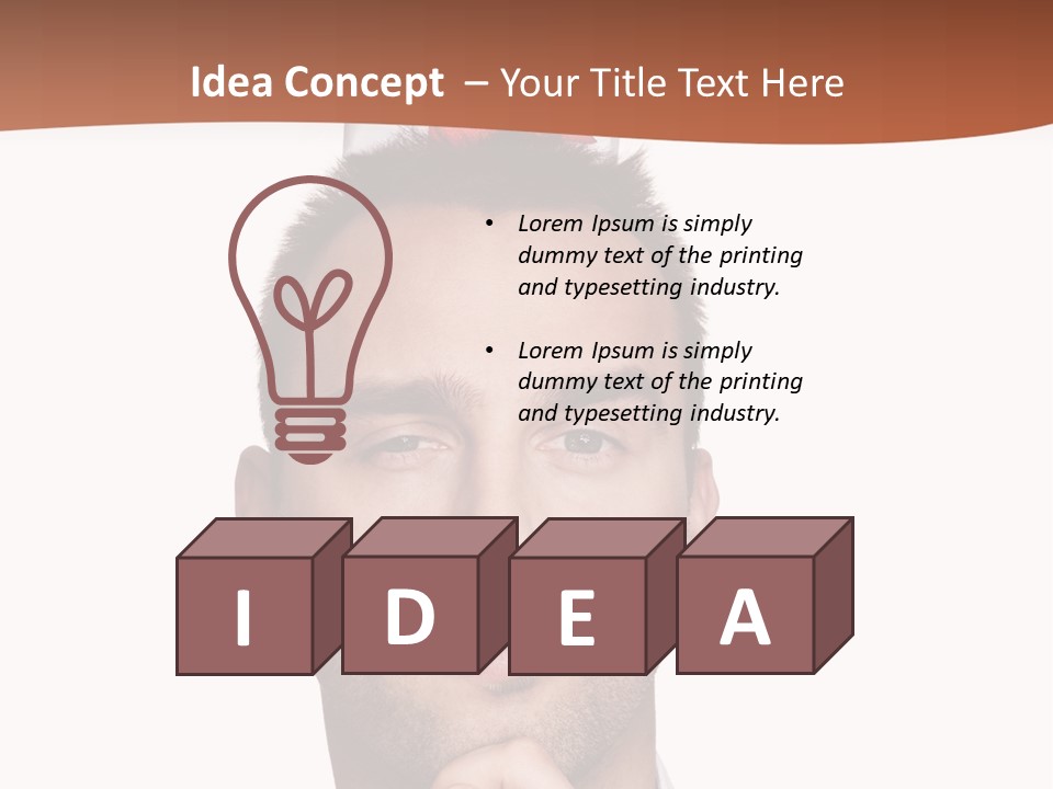 Give Shirt Red PowerPoint Template