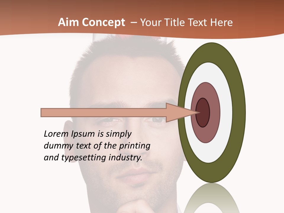 Give Shirt Red PowerPoint Template