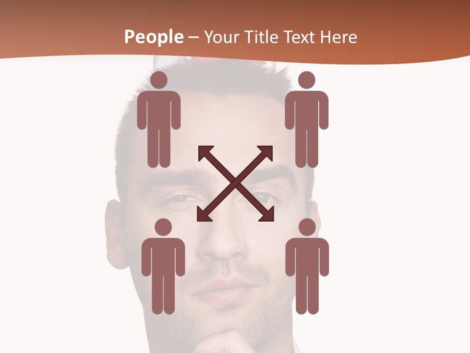 Give Shirt Red PowerPoint Template