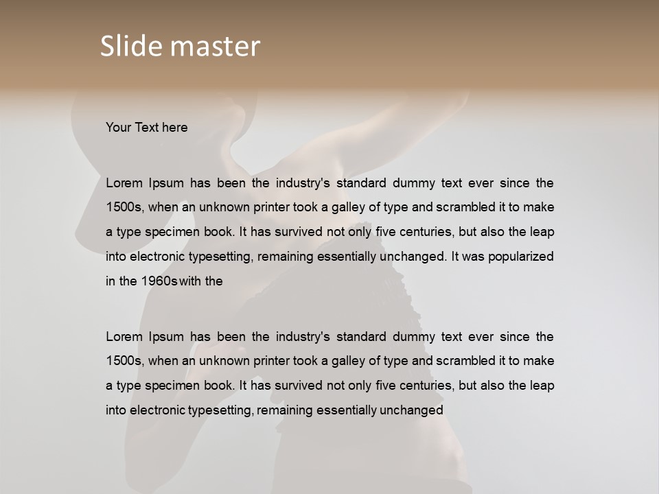 Caucasian Female Elegance PowerPoint Template