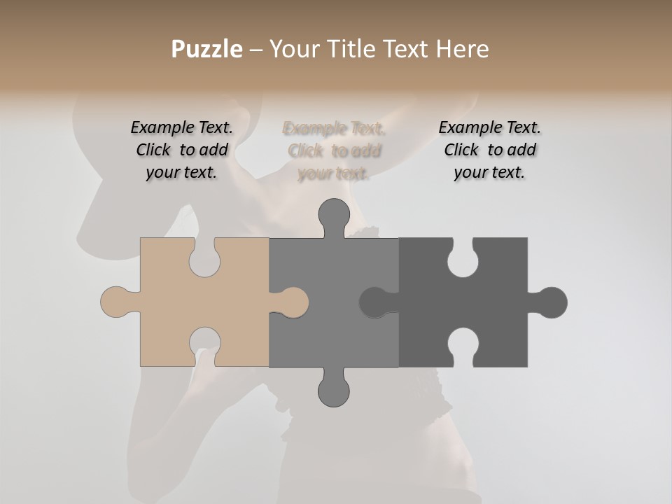 Caucasian Female Elegance PowerPoint Template