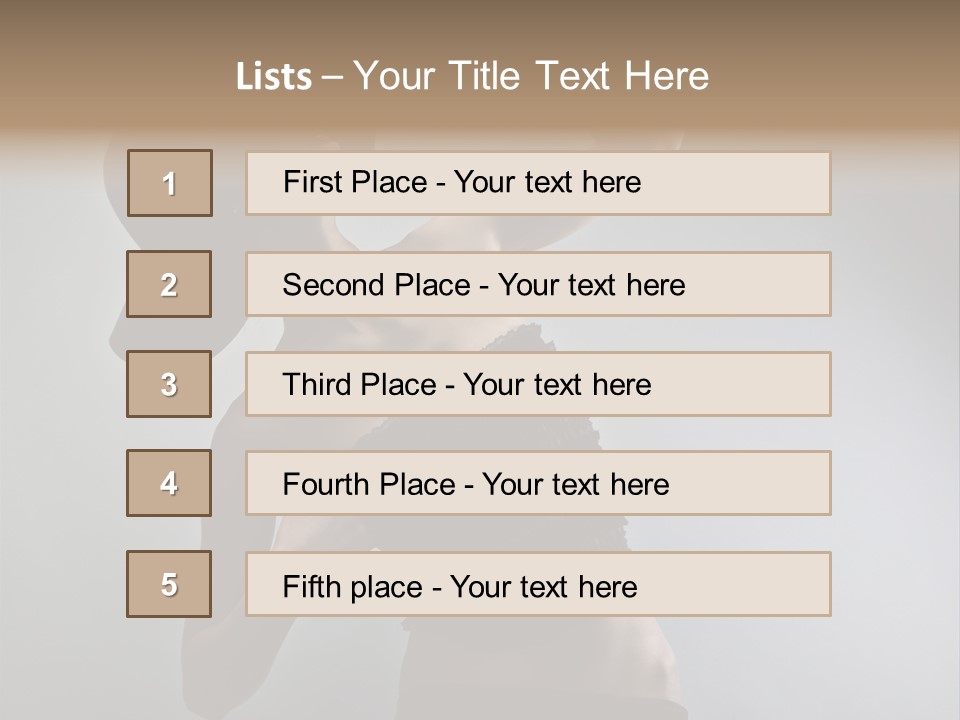 Caucasian Female Elegance PowerPoint Template