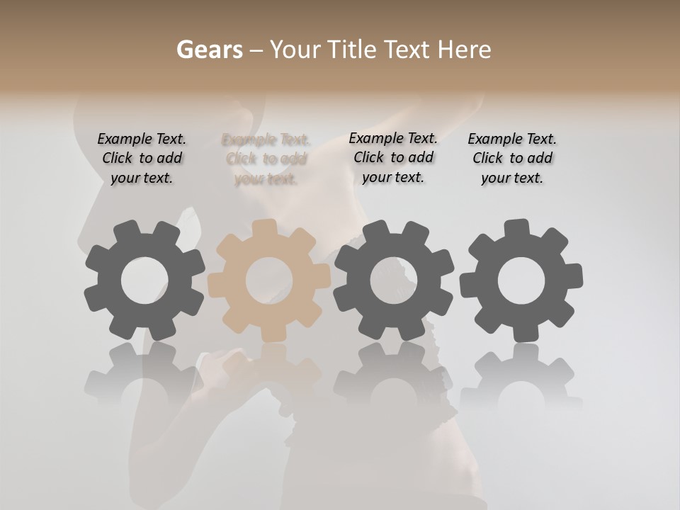 Caucasian Female Elegance PowerPoint Template