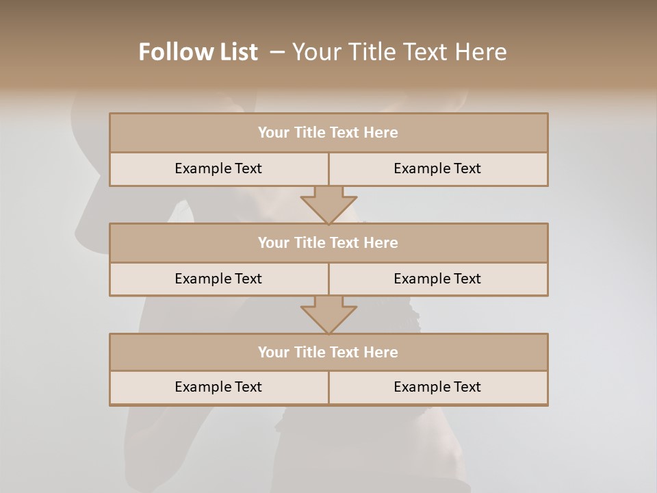 Caucasian Female Elegance PowerPoint Template