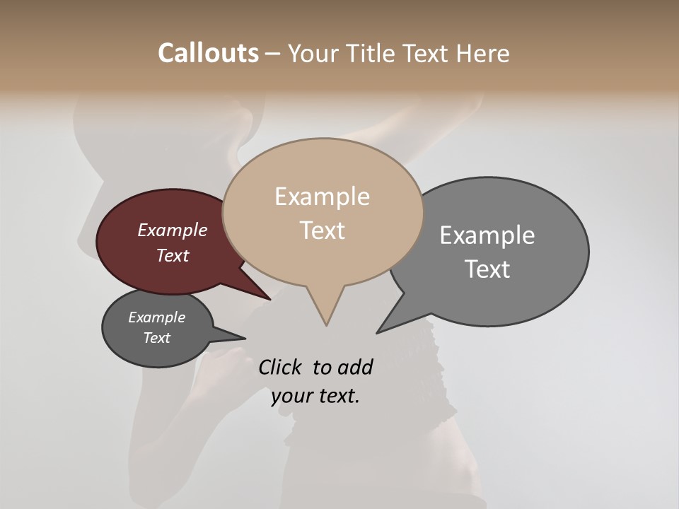 Caucasian Female Elegance PowerPoint Template