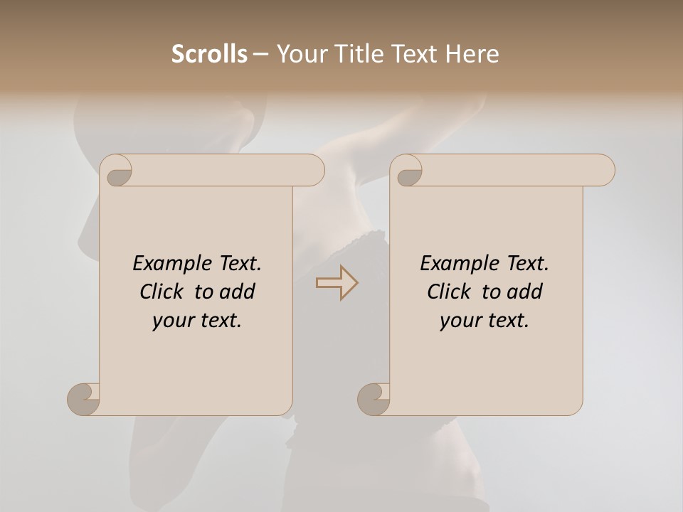 Caucasian Female Elegance PowerPoint Template