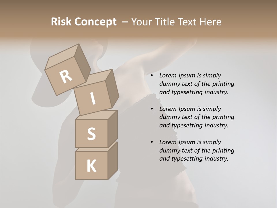 Caucasian Female Elegance PowerPoint Template