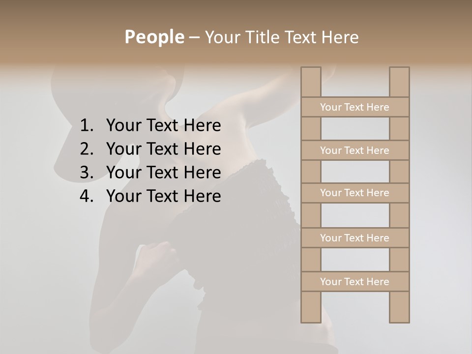 Caucasian Female Elegance PowerPoint Template