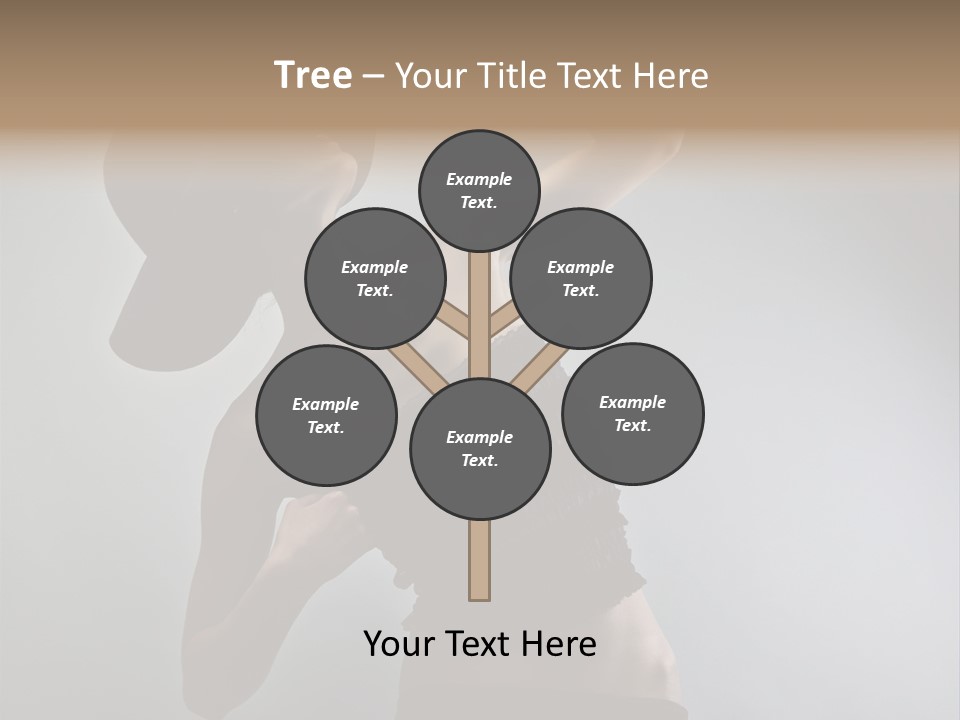 Caucasian Female Elegance PowerPoint Template