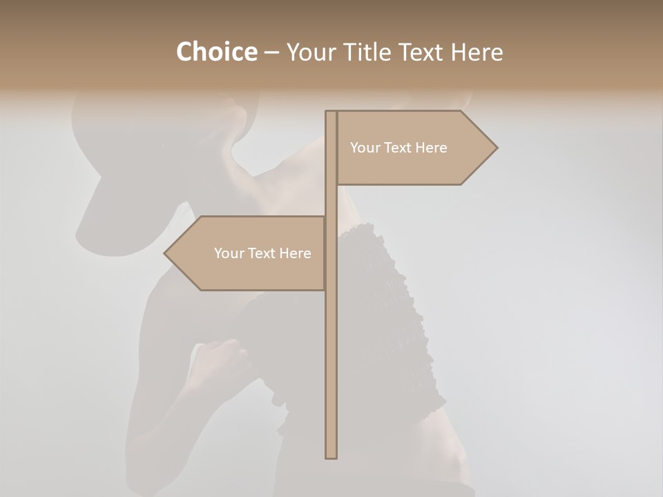 Caucasian Female Elegance PowerPoint Template