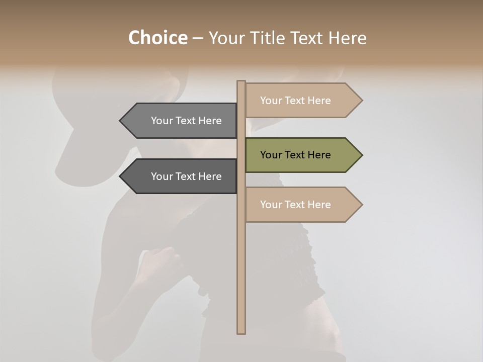 Caucasian Female Elegance PowerPoint Template