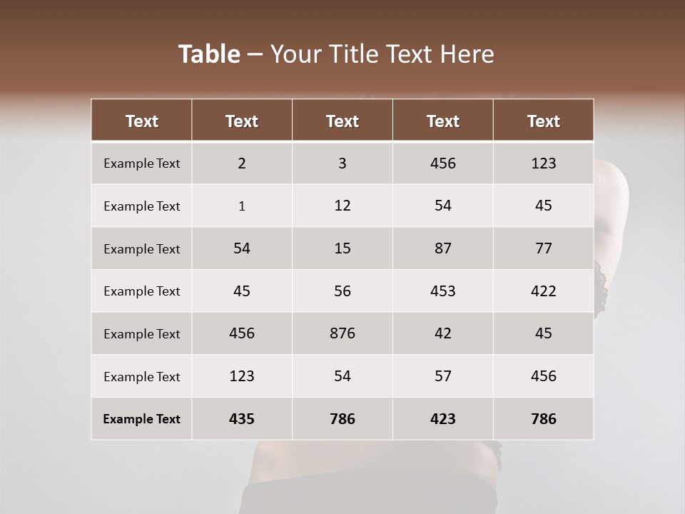 Cap Facial White PowerPoint Template