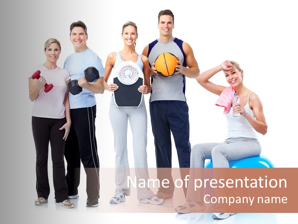 Sportive Shape Isolate PowerPoint Template