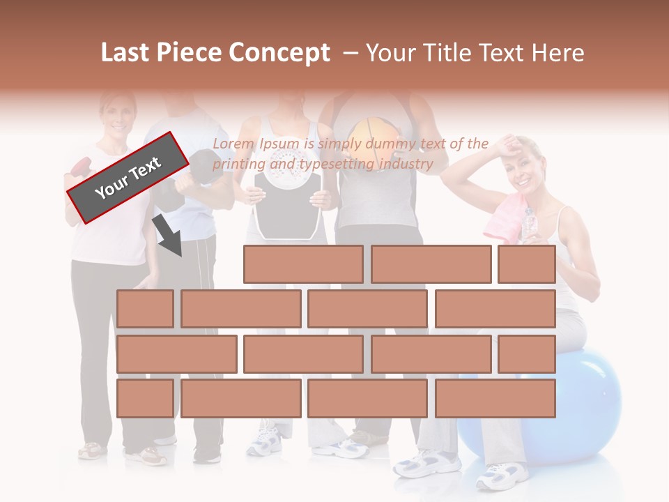 Sportive Shape Isolate PowerPoint Template