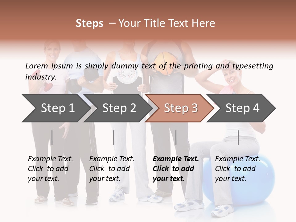 Sportive Shape Isolate PowerPoint Template