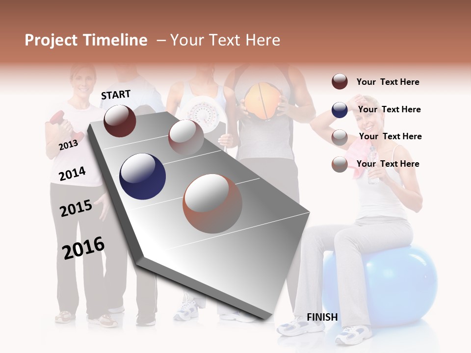 Sportive Shape Isolate PowerPoint Template