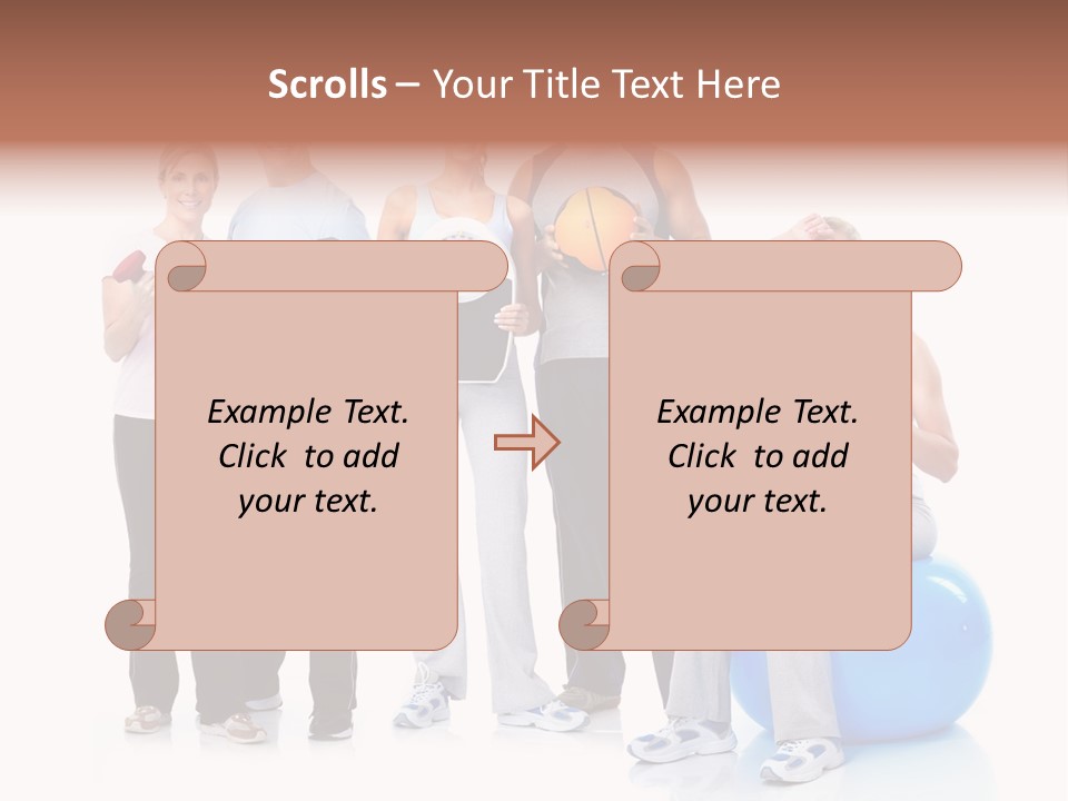 Sportive Shape Isolate PowerPoint Template