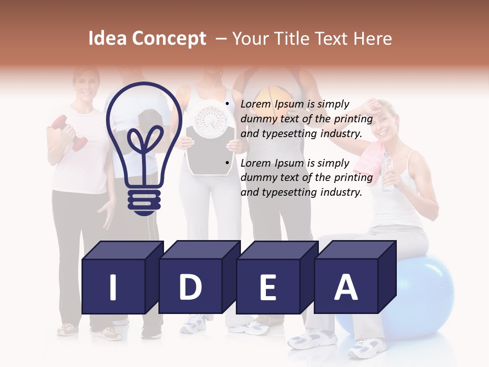 Sportive Shape Isolate PowerPoint Template