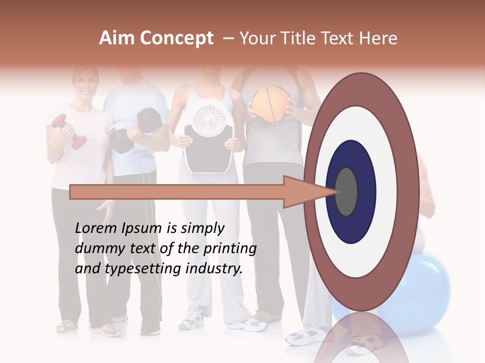 Sportive Shape Isolate PowerPoint Template