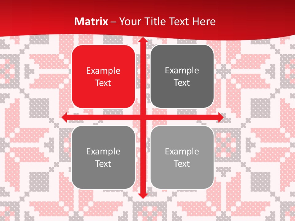 Stylization Sew Detail PowerPoint Template