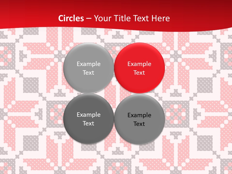 Stylization Sew Detail PowerPoint Template